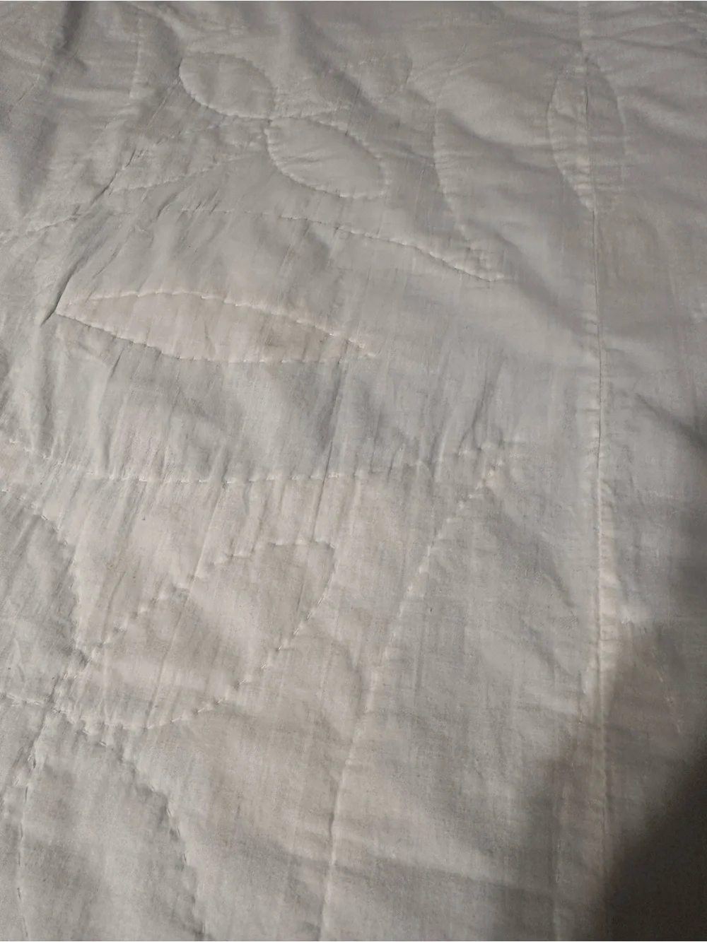 Vintage double wedding ring king size quilt